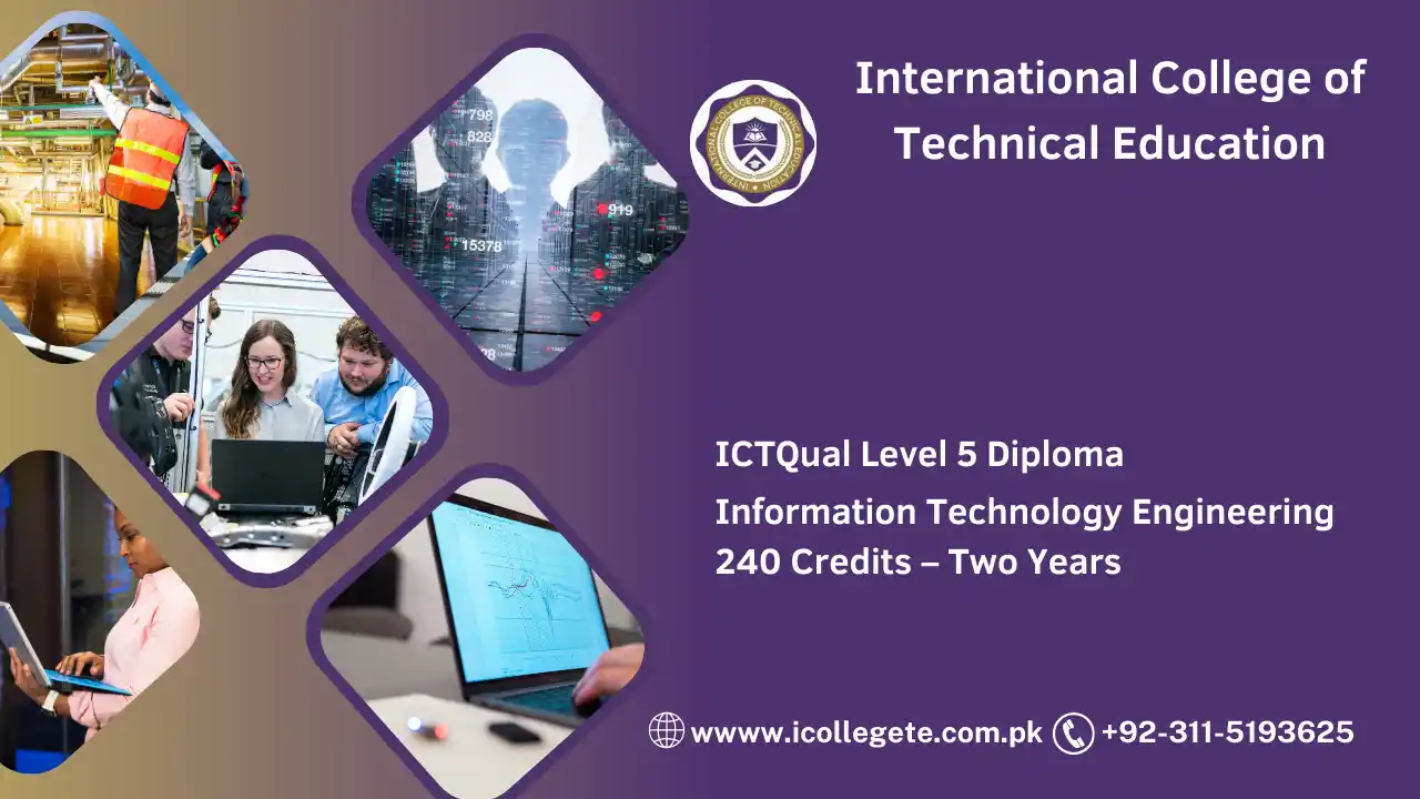 ICTQual Level 5 Diploma in Information Technology Engineering 240 Credits – Two Years