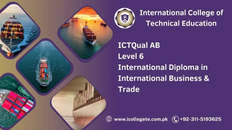 ICTQual AB Level 6 International Diploma in International Business & Trade