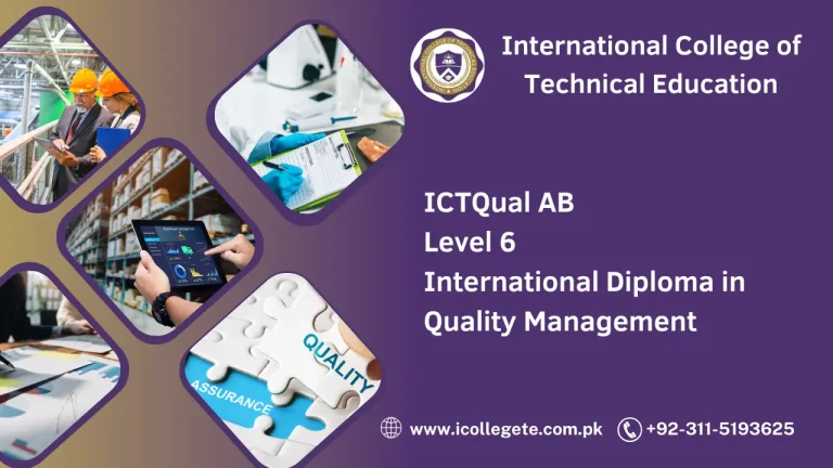 ICTQual AB Level 6 International Diploma in Quality Management
