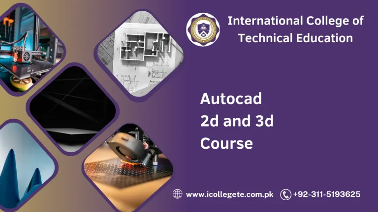 Autocad 2d and 3d Course in Rawalpindi