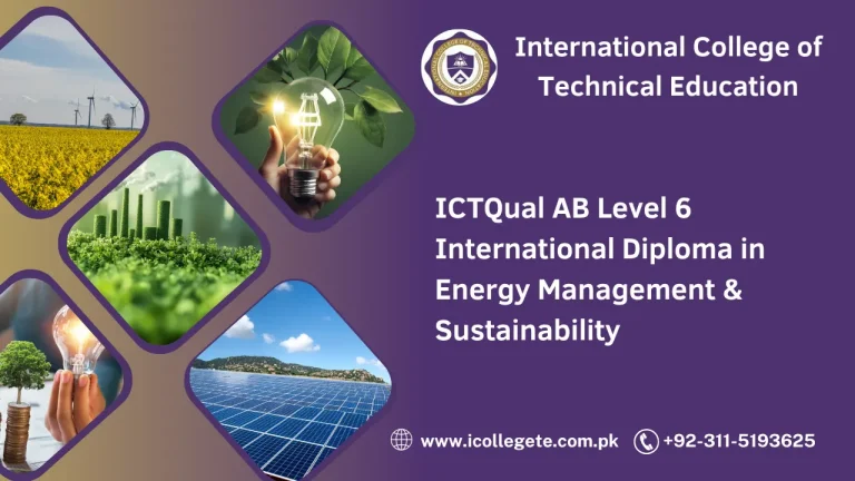 ICTQual AB Level 6 International Diploma in Energy Management & Sustainability