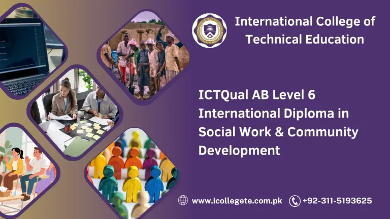 ICTQual AB Level 6 International Diploma in Social Work & Community Development