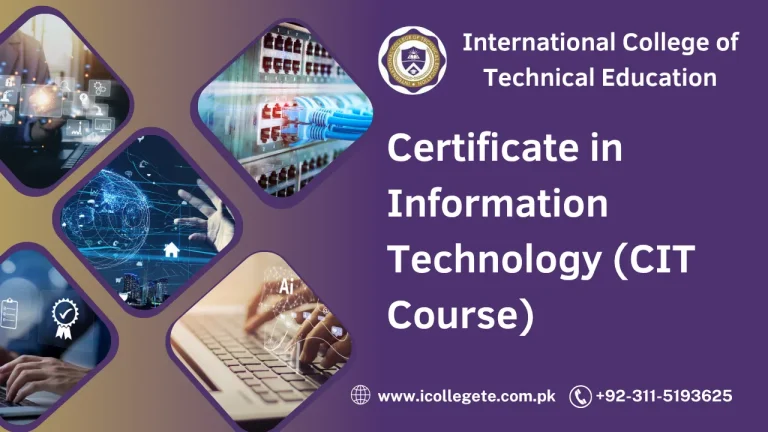 Certificate in Information Technology (CIT Course) in Peshawar