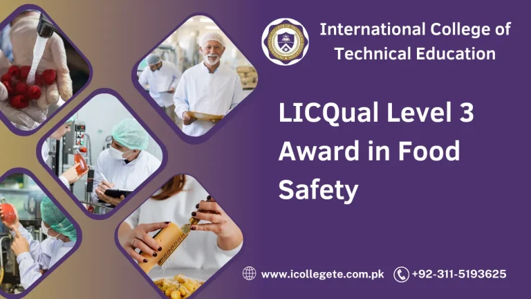 LICQual Level 3 Award in Food Safety in Peshawar